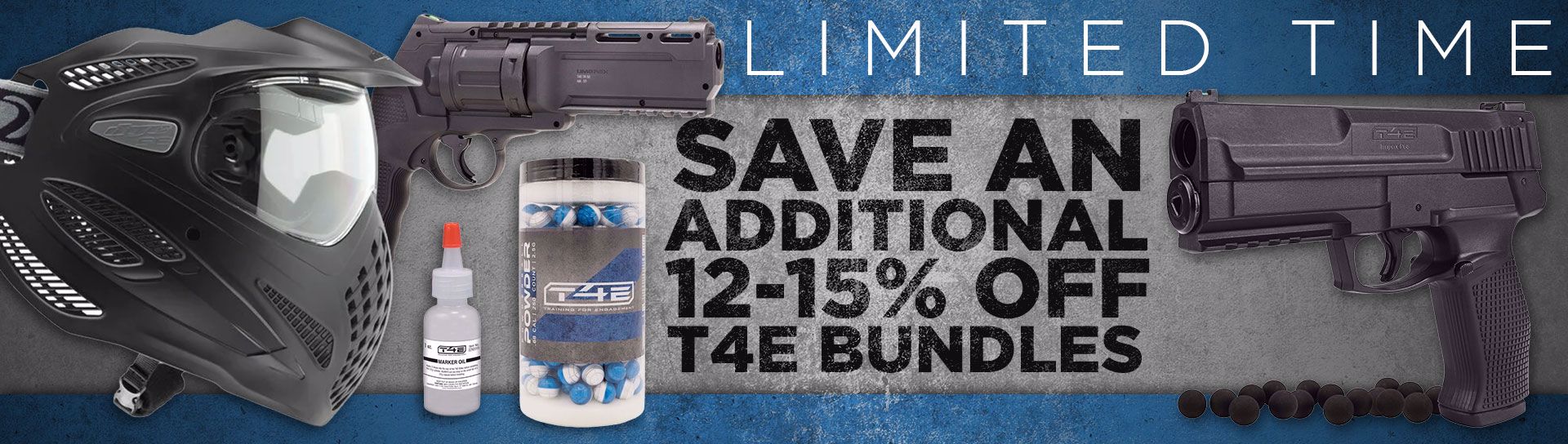 Limited Time. Save an additional 12-15% off T4E Bundles